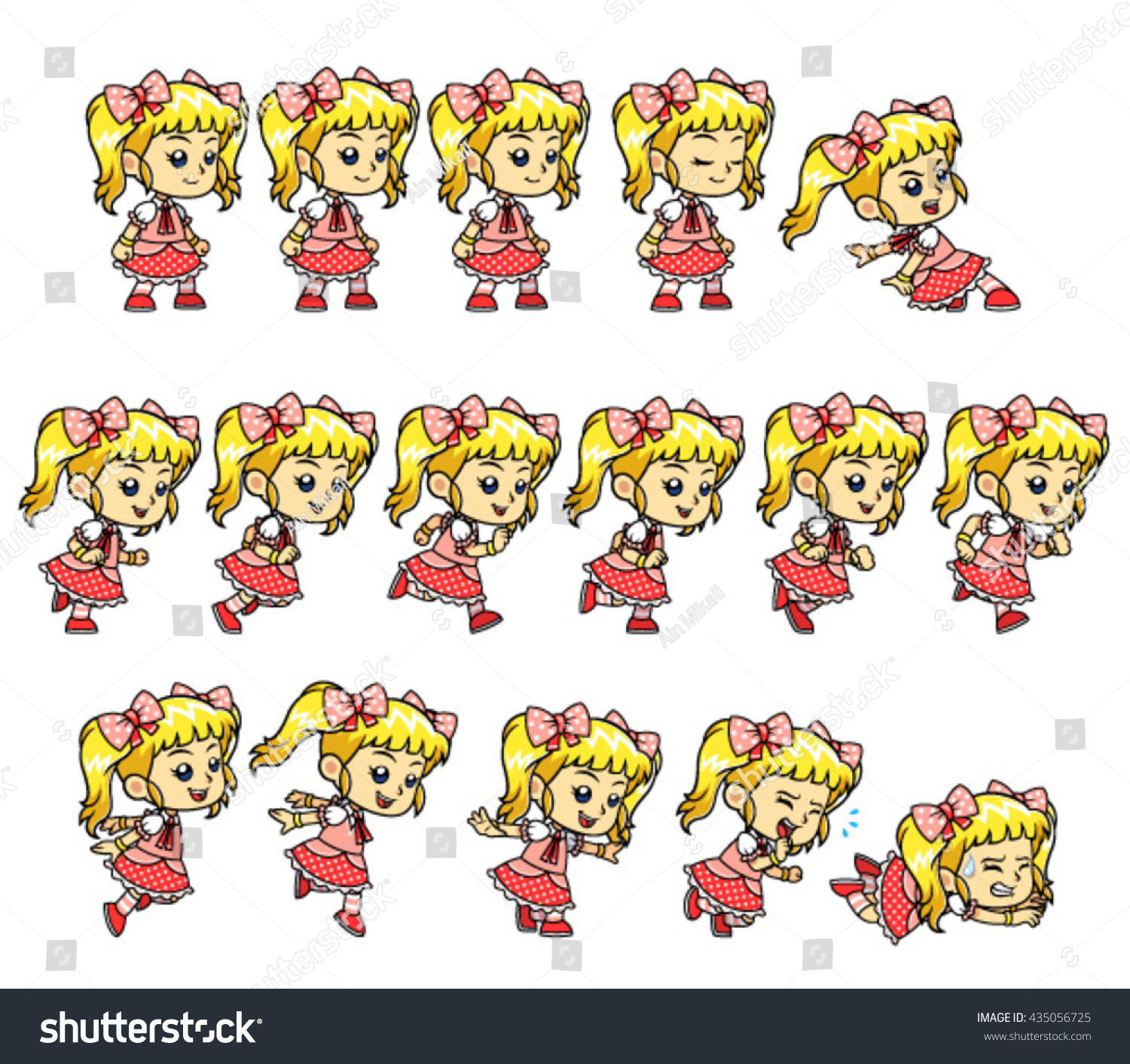 626 Girl animation sprite Stock Illustrations, Images & Vectors ...