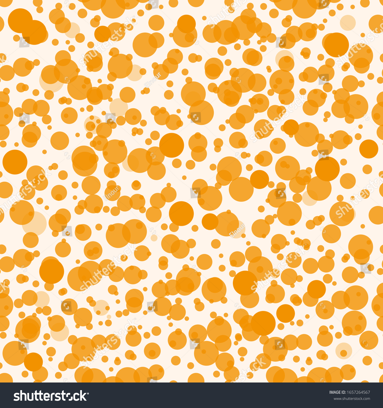 Yellow Orange Circular Design Seamless Pattern Stock Vector (Royalty ...