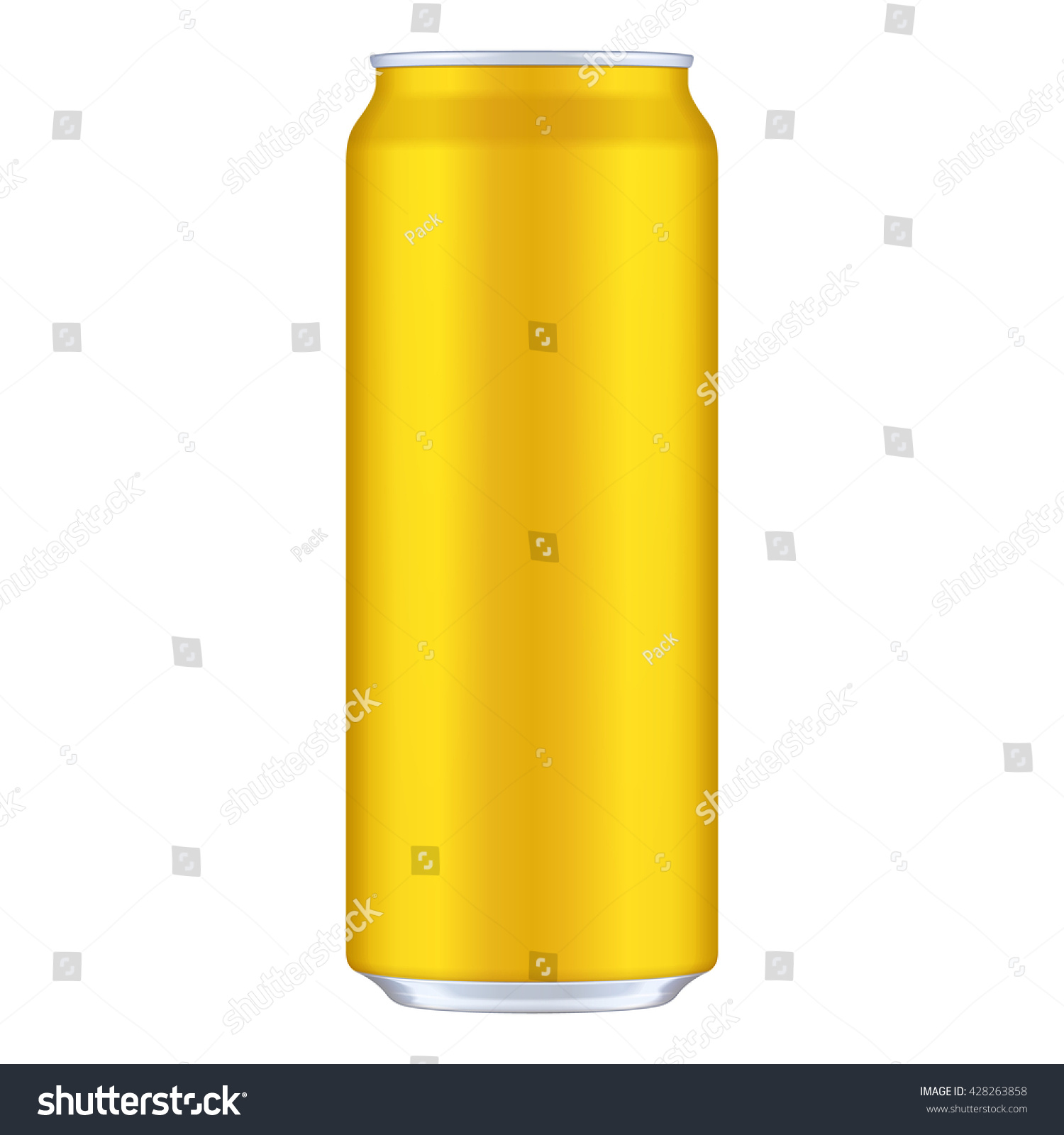 Download Yellow Orange Golden Metal Aluminum Beverage Stock Vector Royalty Free 428263858 PSD Mockup Templates