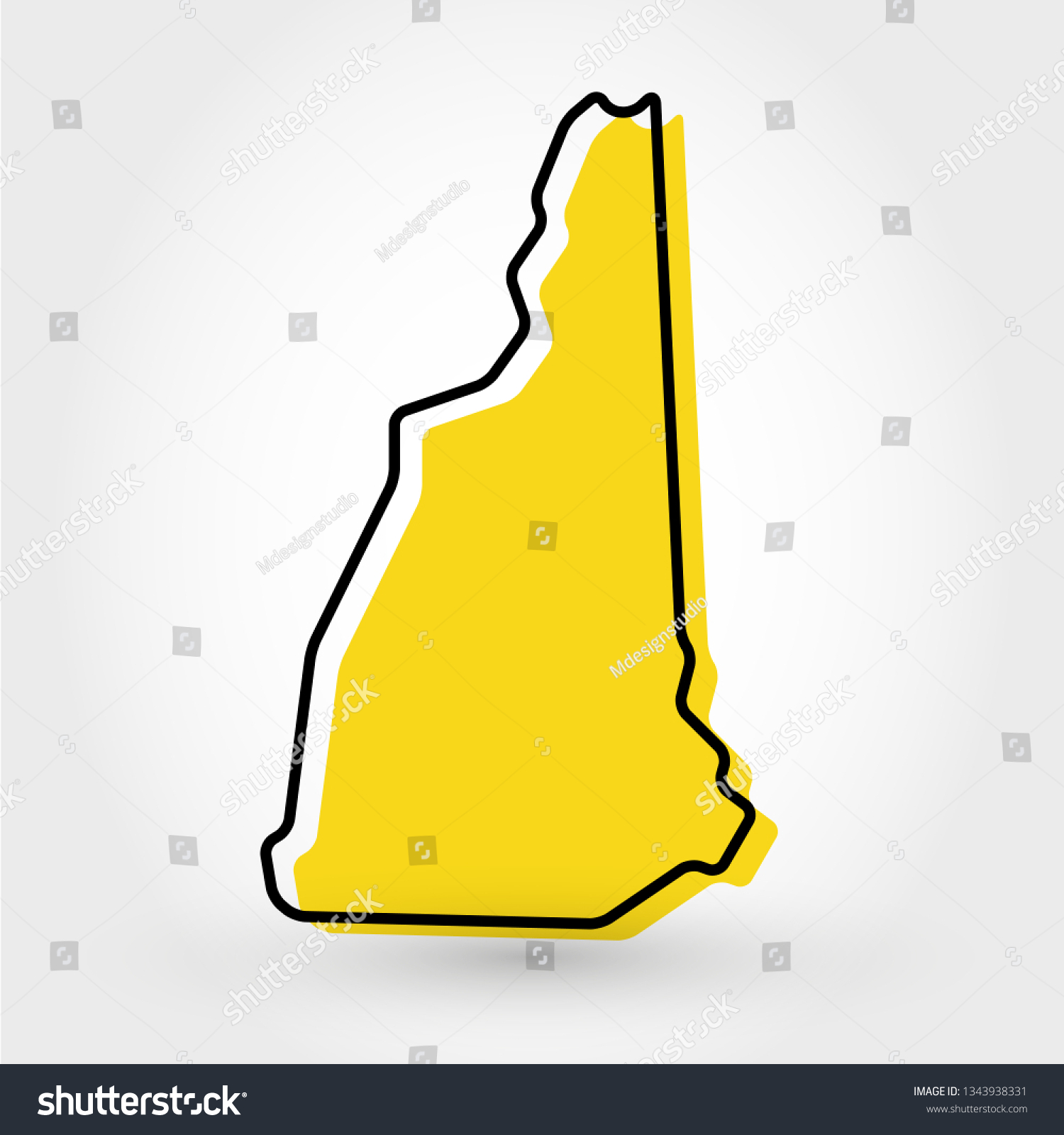 1,402 New hampshire outline Stock Vectors, Images & Vector Art ...