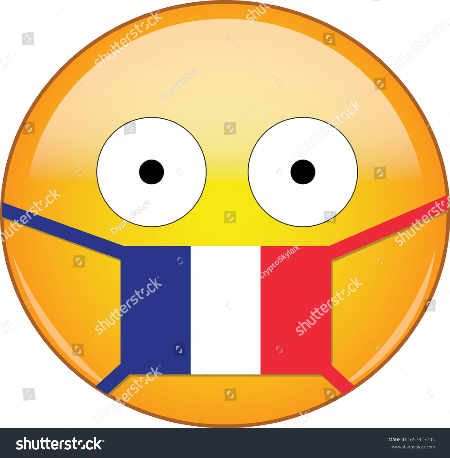 Download Yellow Scared Emoji French Medical Mask Stock Vector Royalty Free 1657327705 PSD Mockup Templates