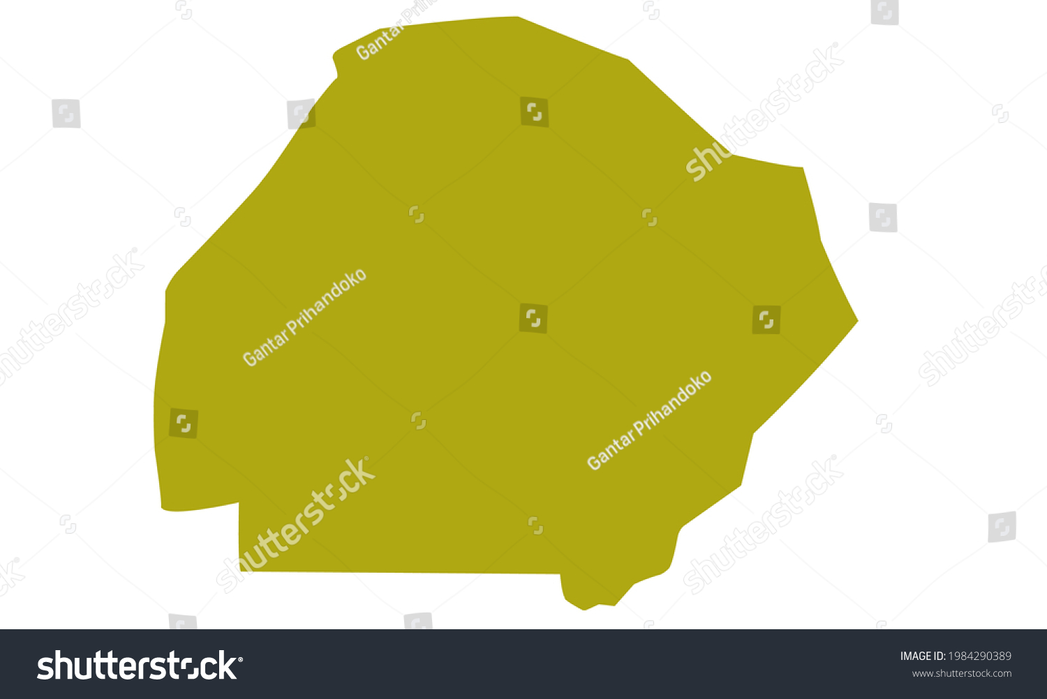 SVG of Yellow silhouette map of the city of Bahawalpur in Pakistan svg