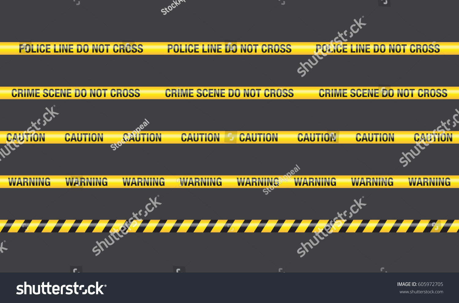 SVG of Yellow with black police line and danger tapes. Vector
 svg