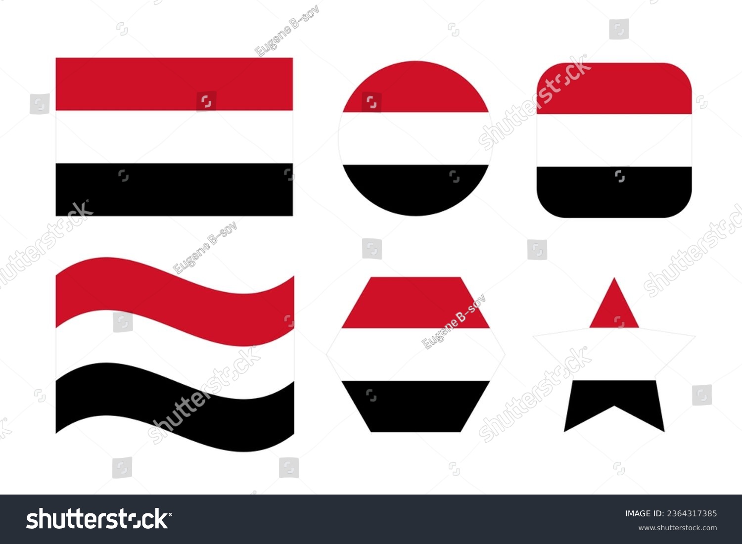 SVG of Yemen flag simple illustration for independence day or election svg