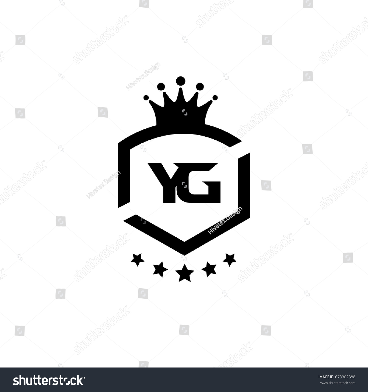 Yg Logo Stock Vector Royalty Free