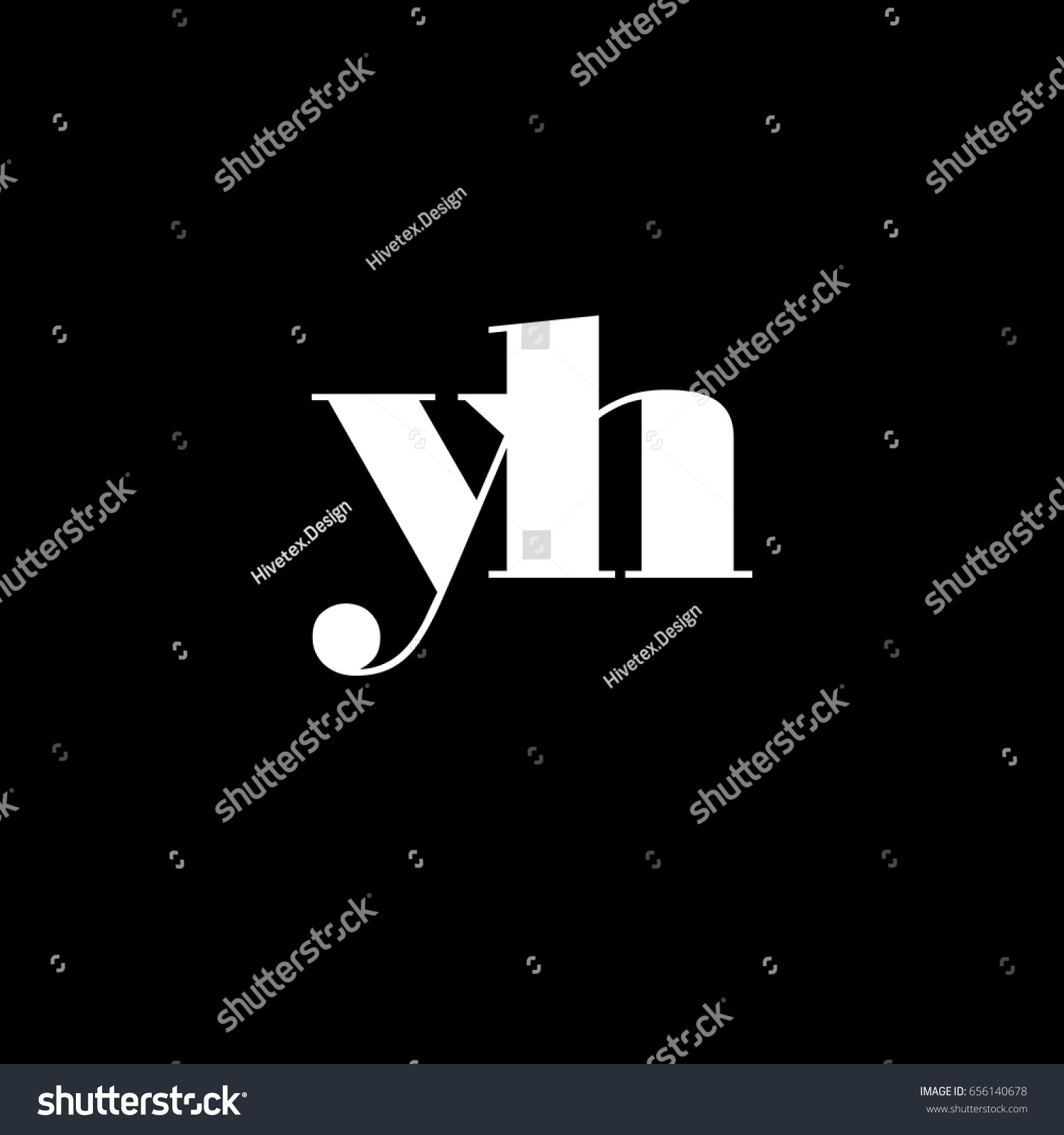 Yh Logo Stock Vector Royalty Free 656140678 Shutterstock 