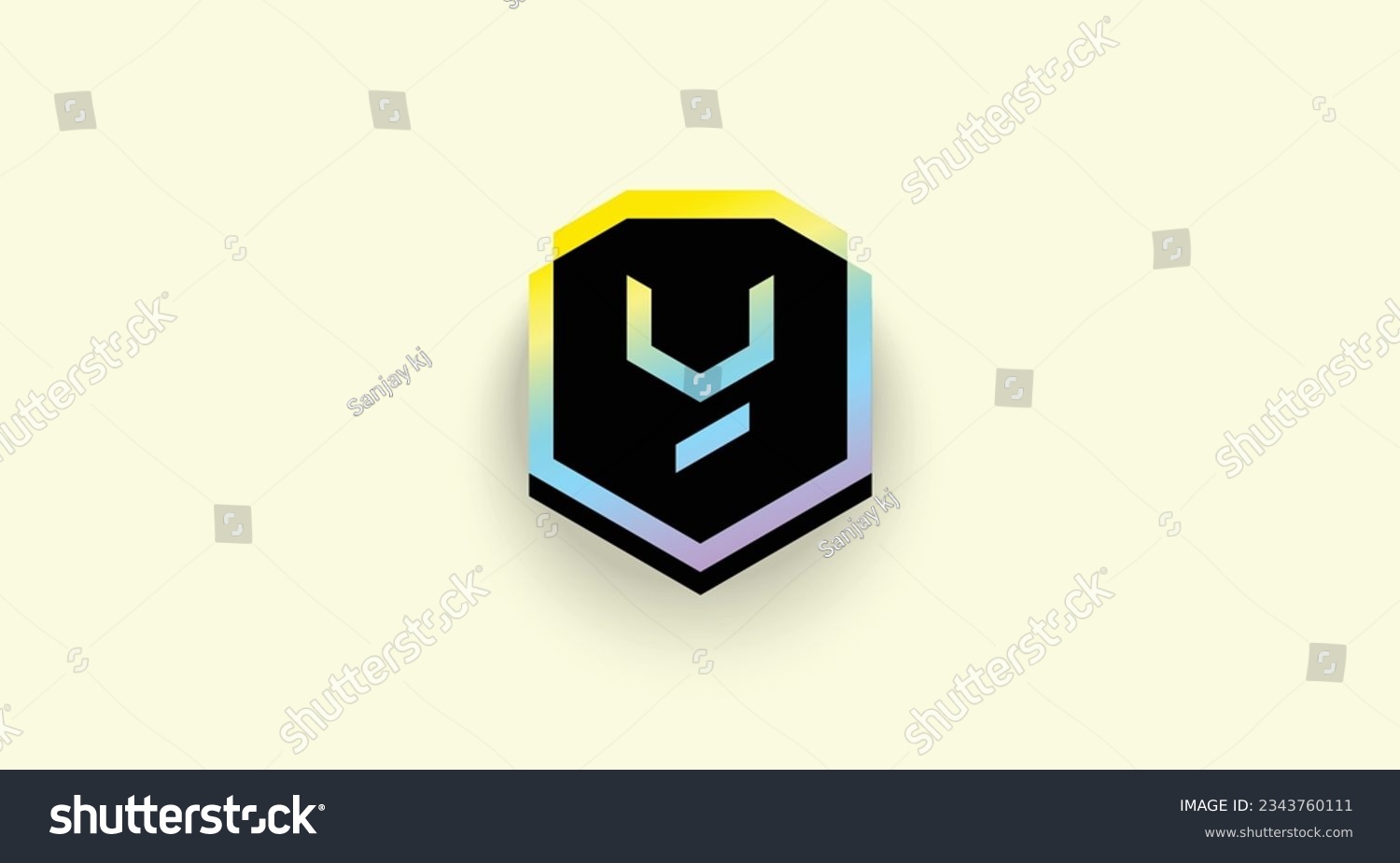 SVG of Yield Guild Games, YGG cryptocurrency logo on isolated background with copy space. 3d vector illustration of Yield Guild Games, YGG Token icon banner design concept. svg