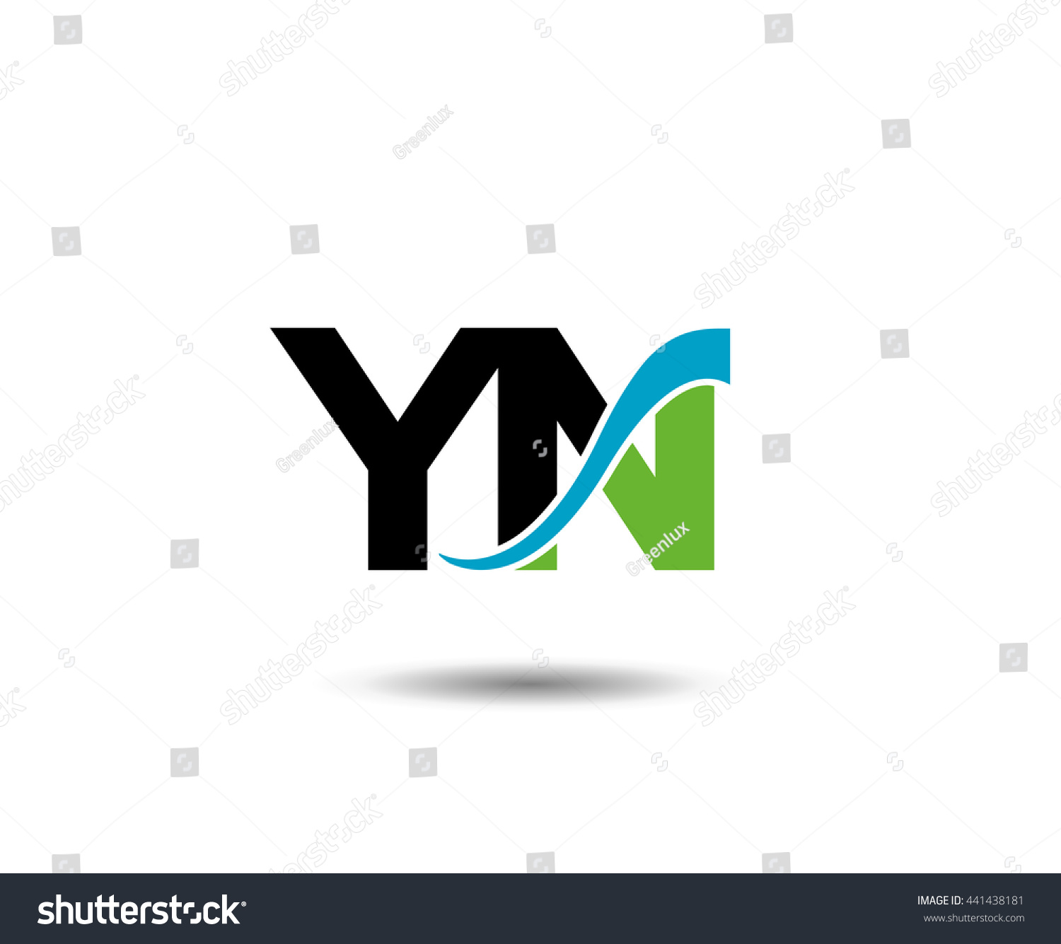 Yn Logo Vector Graphic Branding Letter Stock Vector (Royalty Free ...