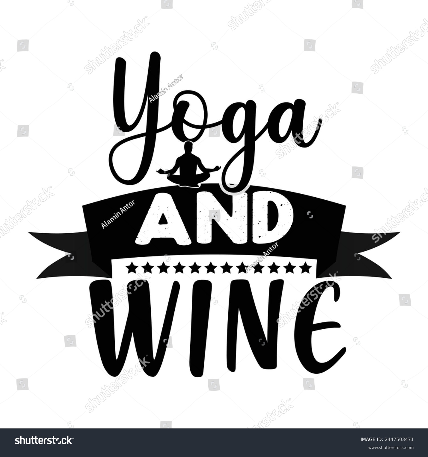 SVG of Yoga Quotes T-shirt Design Vector Illustration Clipart silhouette Design svg