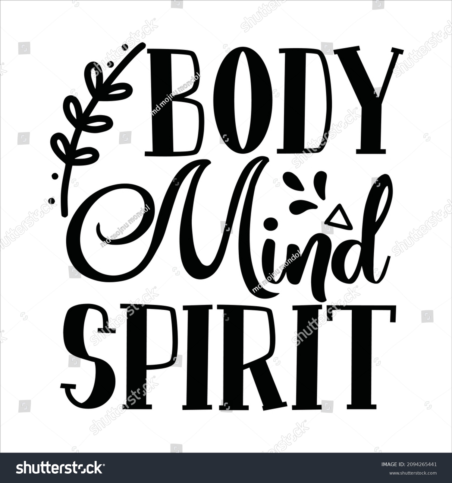 SVG of yoga svg design body mind spirit svg
