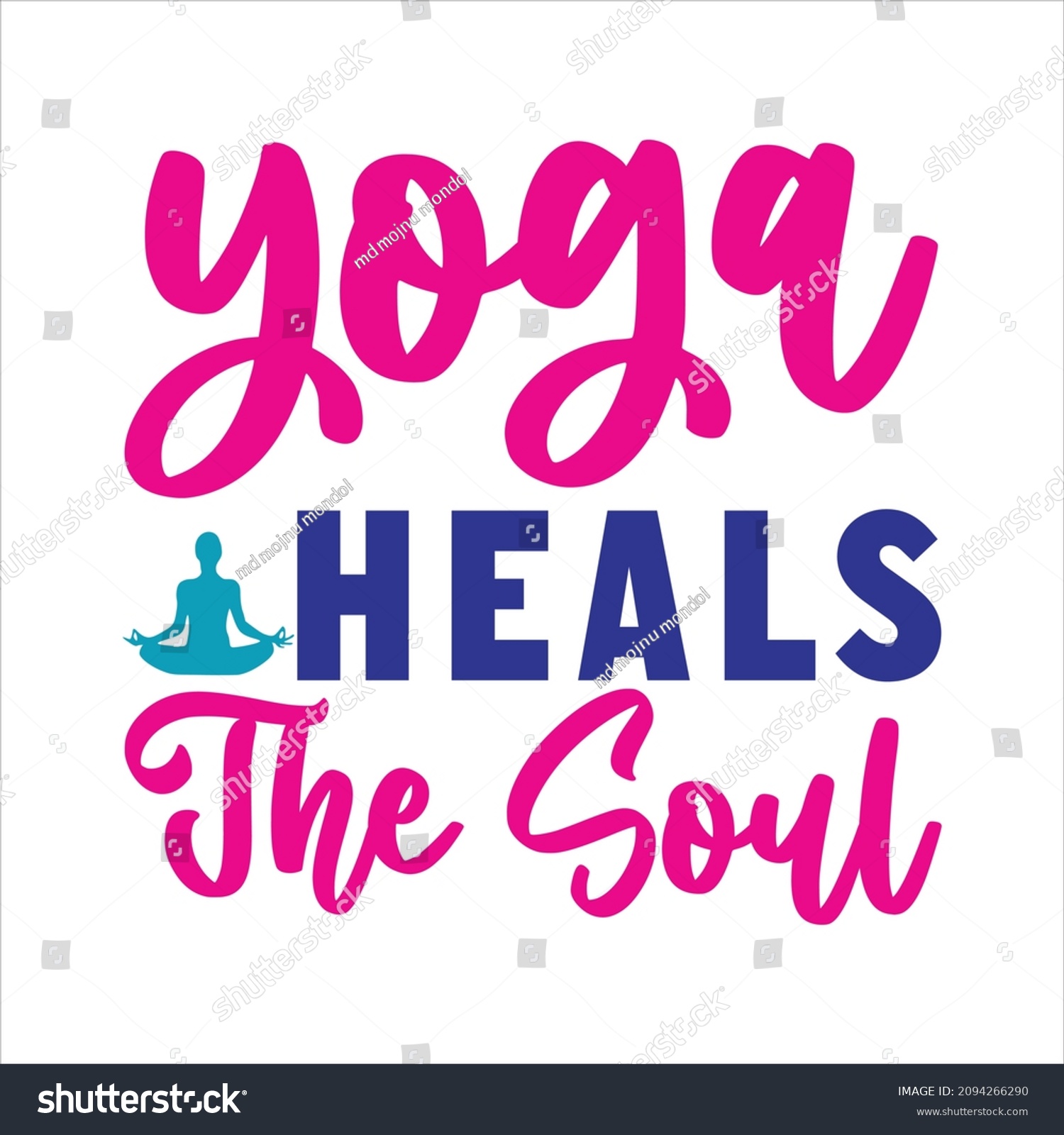SVG of yoga svg design yoga heals the soul svg