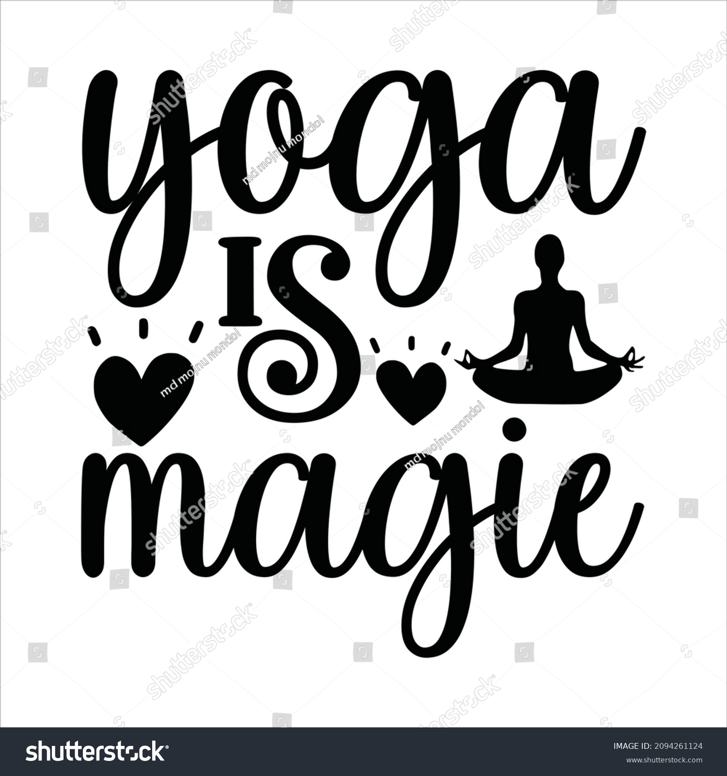 SVG of yoga svg design yoga is magie svg