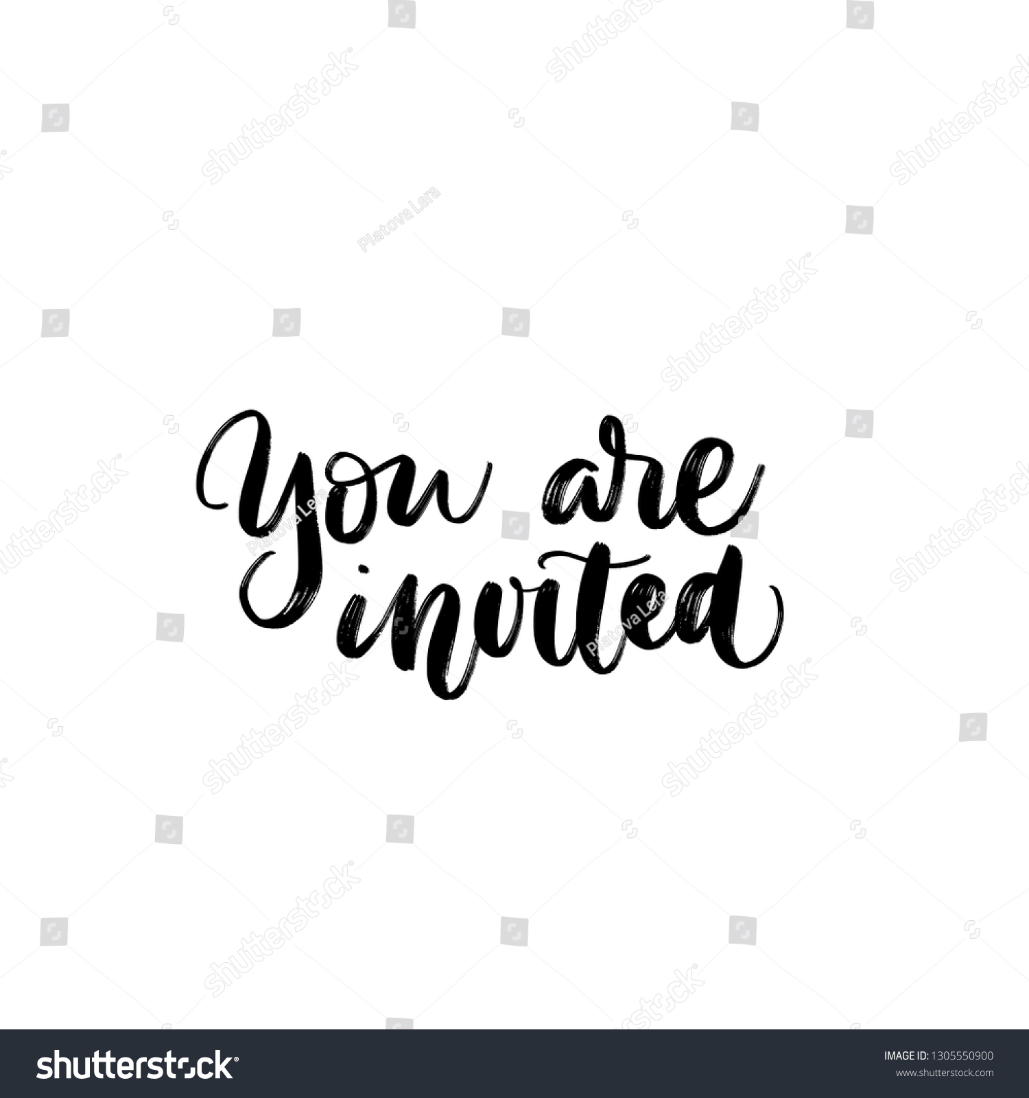 SVG of YOU ARE INVITED. WEDDING LETTERING. VECTOR HAND LETTERING svg