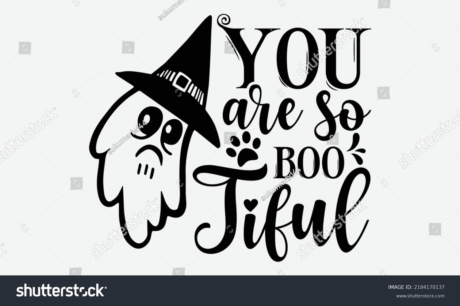 SVG of You Are So Boo-Tiful - Halloween t shirt design, Hand drawn lettering phrase isolated on white background, Calligraphy graphic design typography element, Hand written vector sign, svg svg