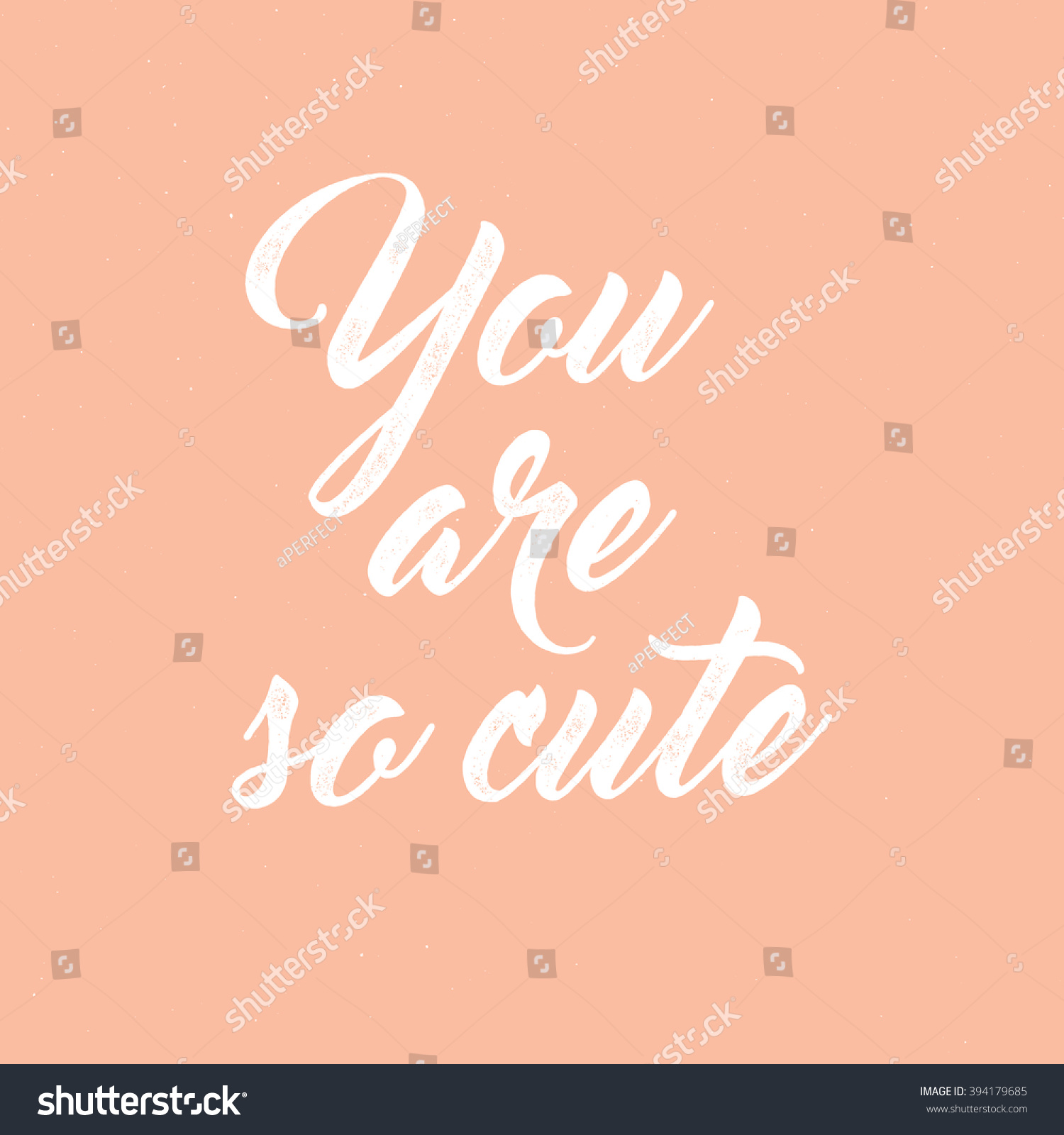 You Cute Lettering Greeting Card Vector Stock Vector (Royalty Free ...