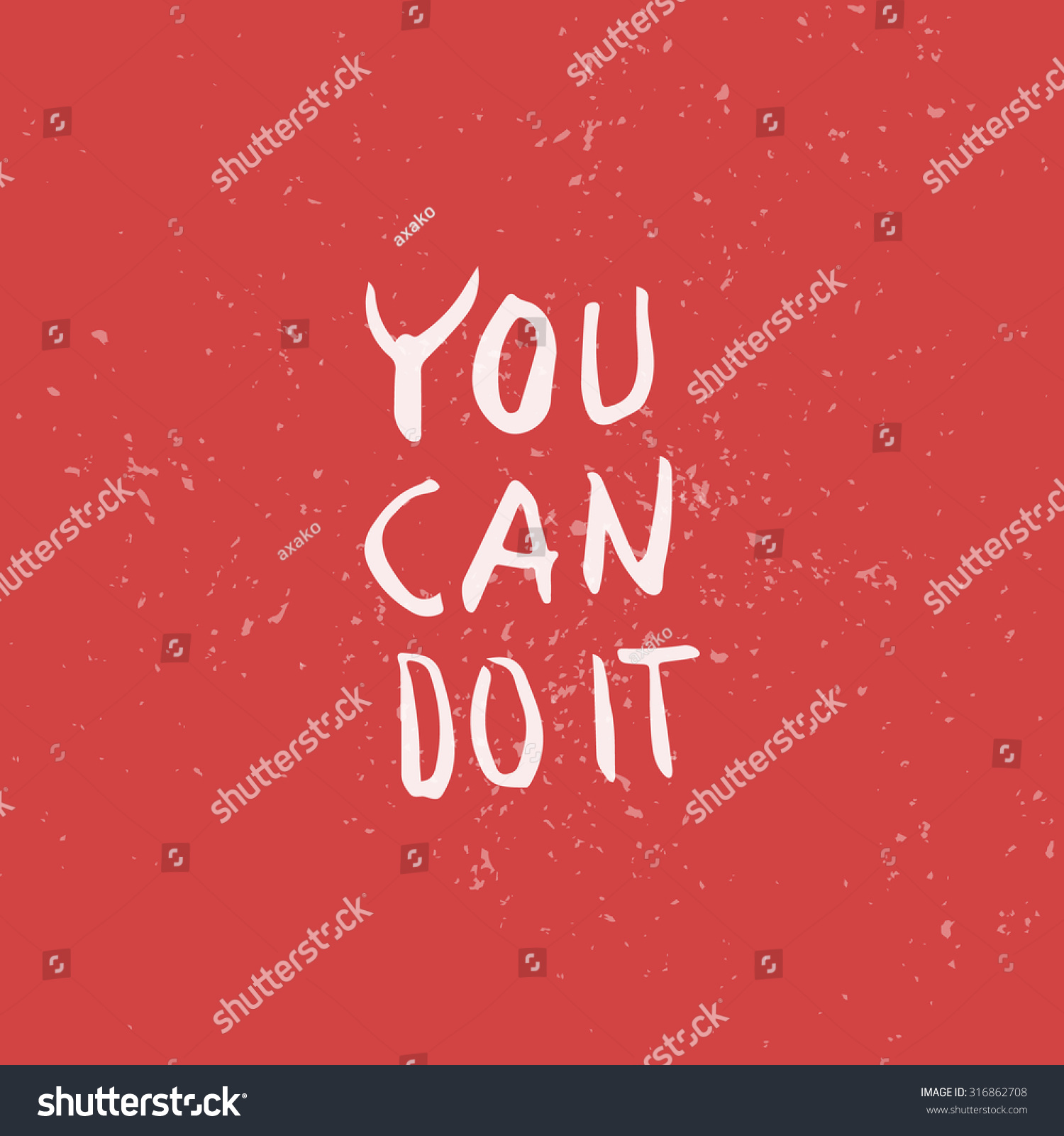 You Can Do Motivation Quote Text Stock Vector (Royalty Free) 316862708