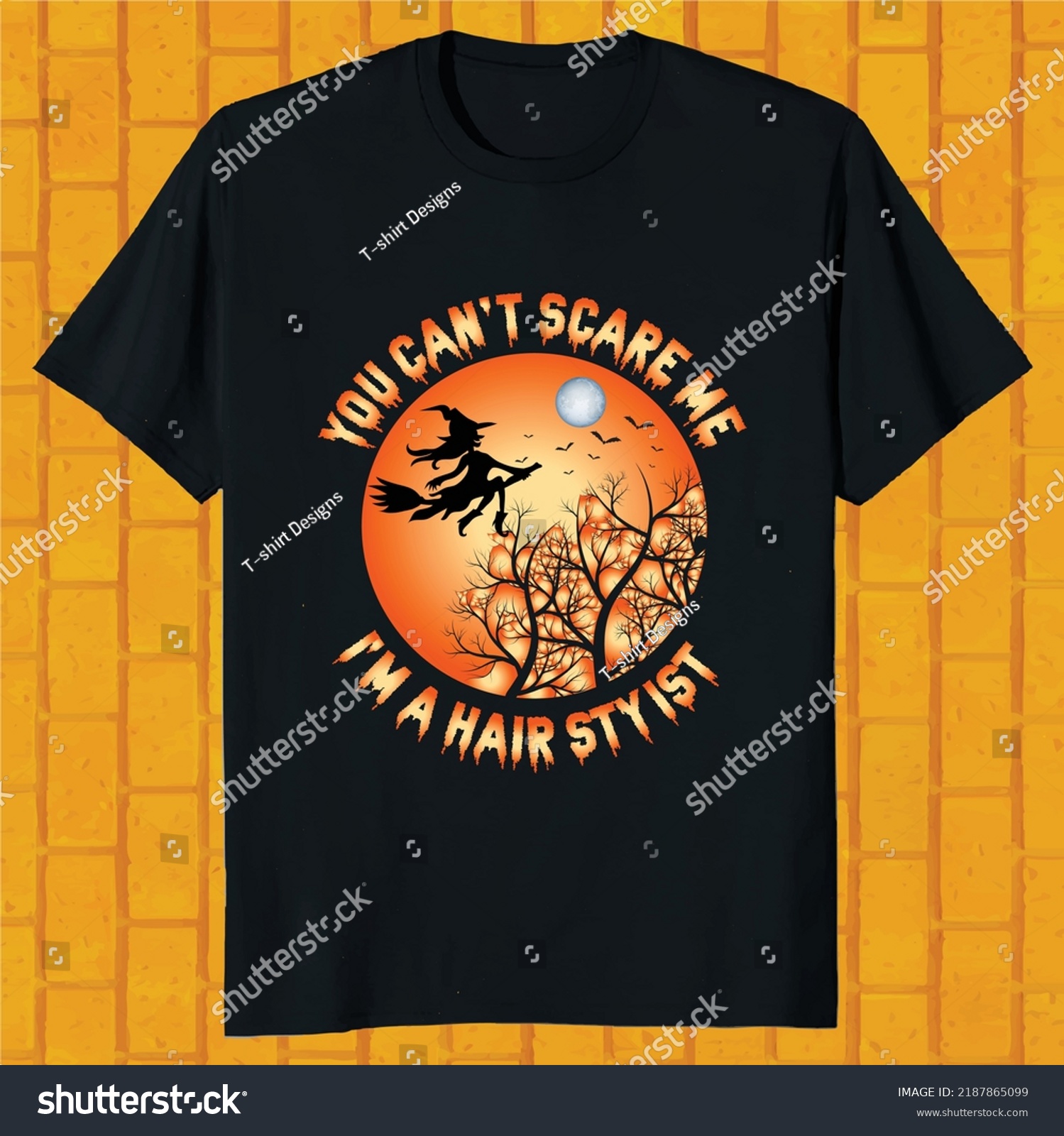 SVG of you can not scare me i am a hair stylist hello ween t-shirt design svg