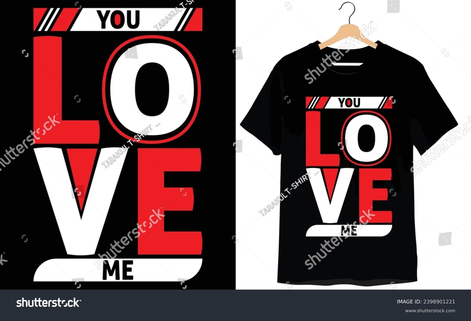 SVG of You Love Me Typography T-shirt Design svg