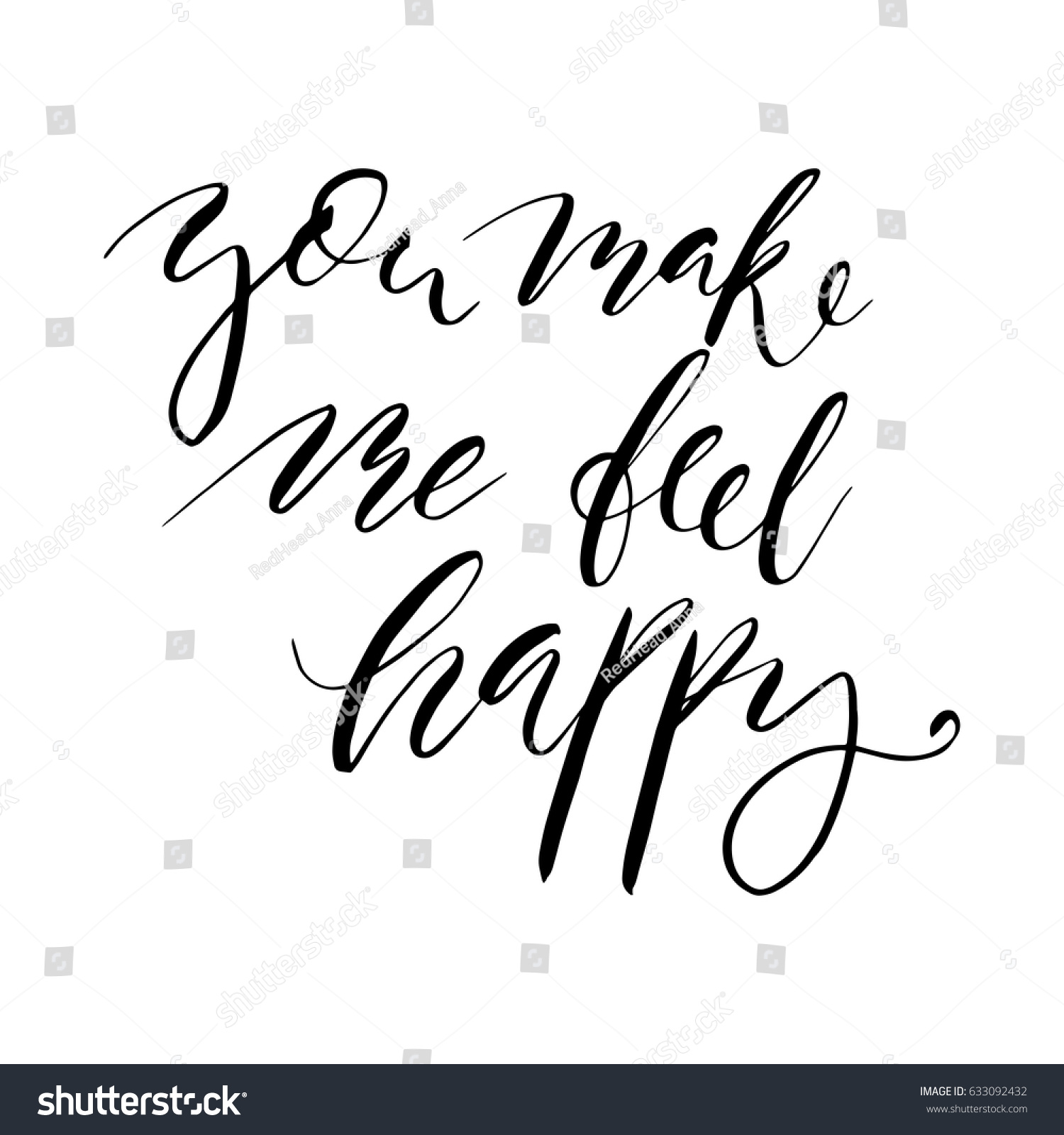 you-make-me-feel-happyinspirational-motivational-stock-vector-royalty