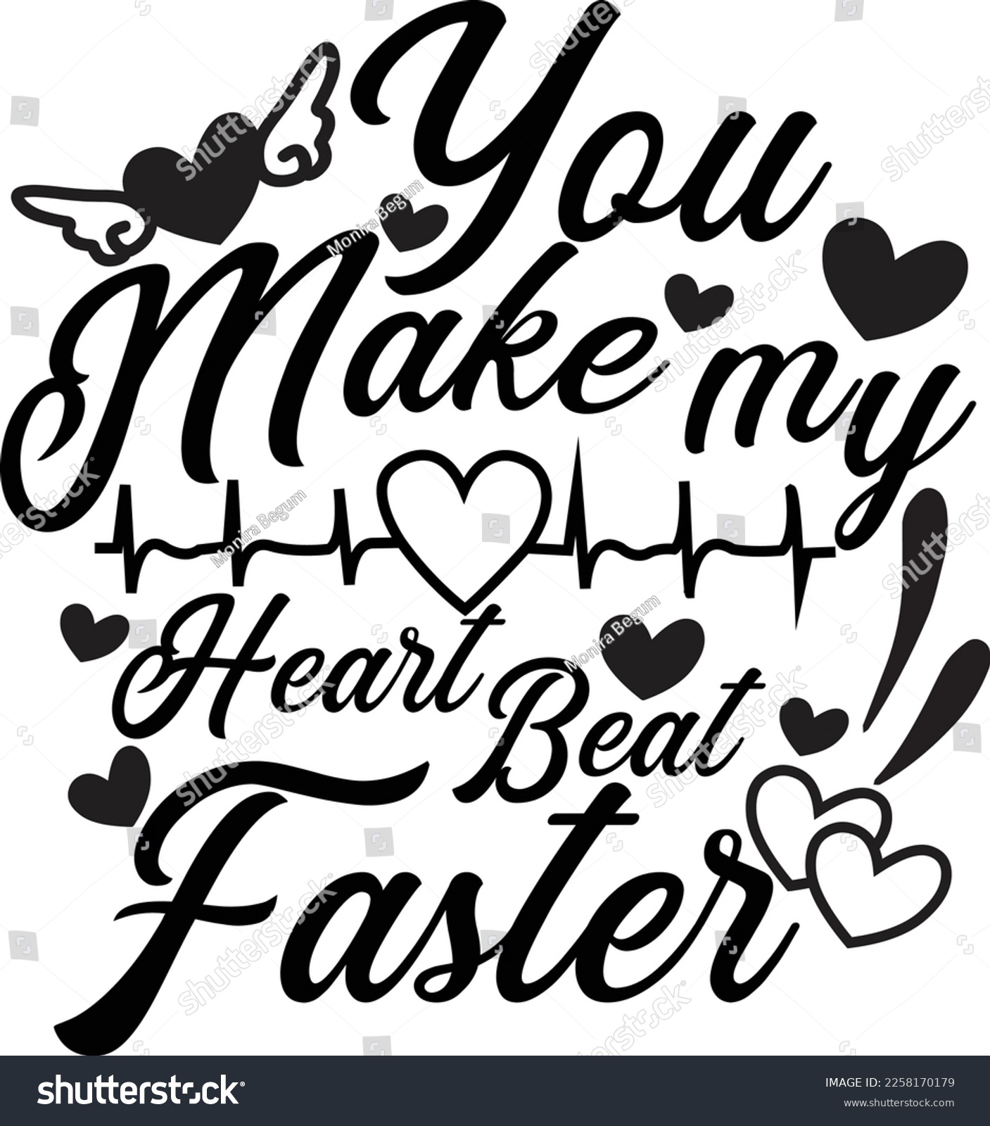 SVG of You Make My Heart Beat Faster Svg Design Lover svg