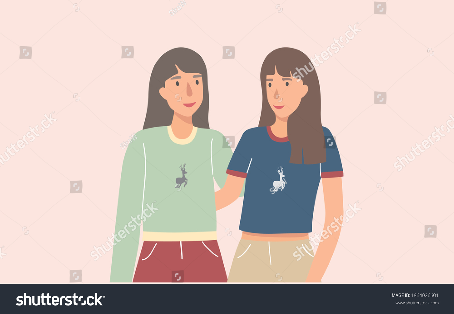 62 Ilustraciones De Lesbian Twins Ilustraciones Imágenes Y Vectores De Stock Shutterstock 4156