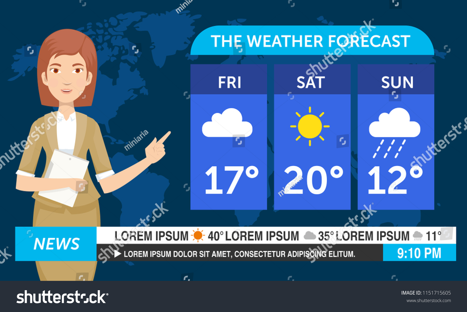 564 Weatherman Stock Vectors, Images & Vector Art | Shutterstock