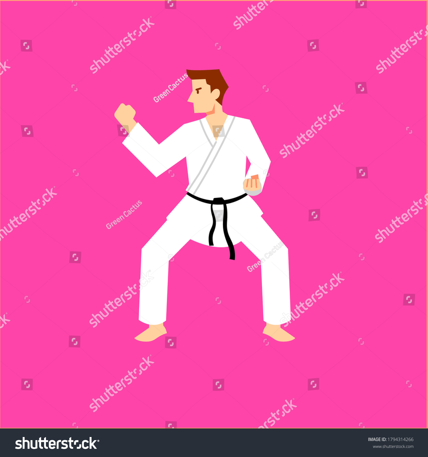 2639 Karate Stance Stock Illustrations Images And Vectors Shutterstock 9856