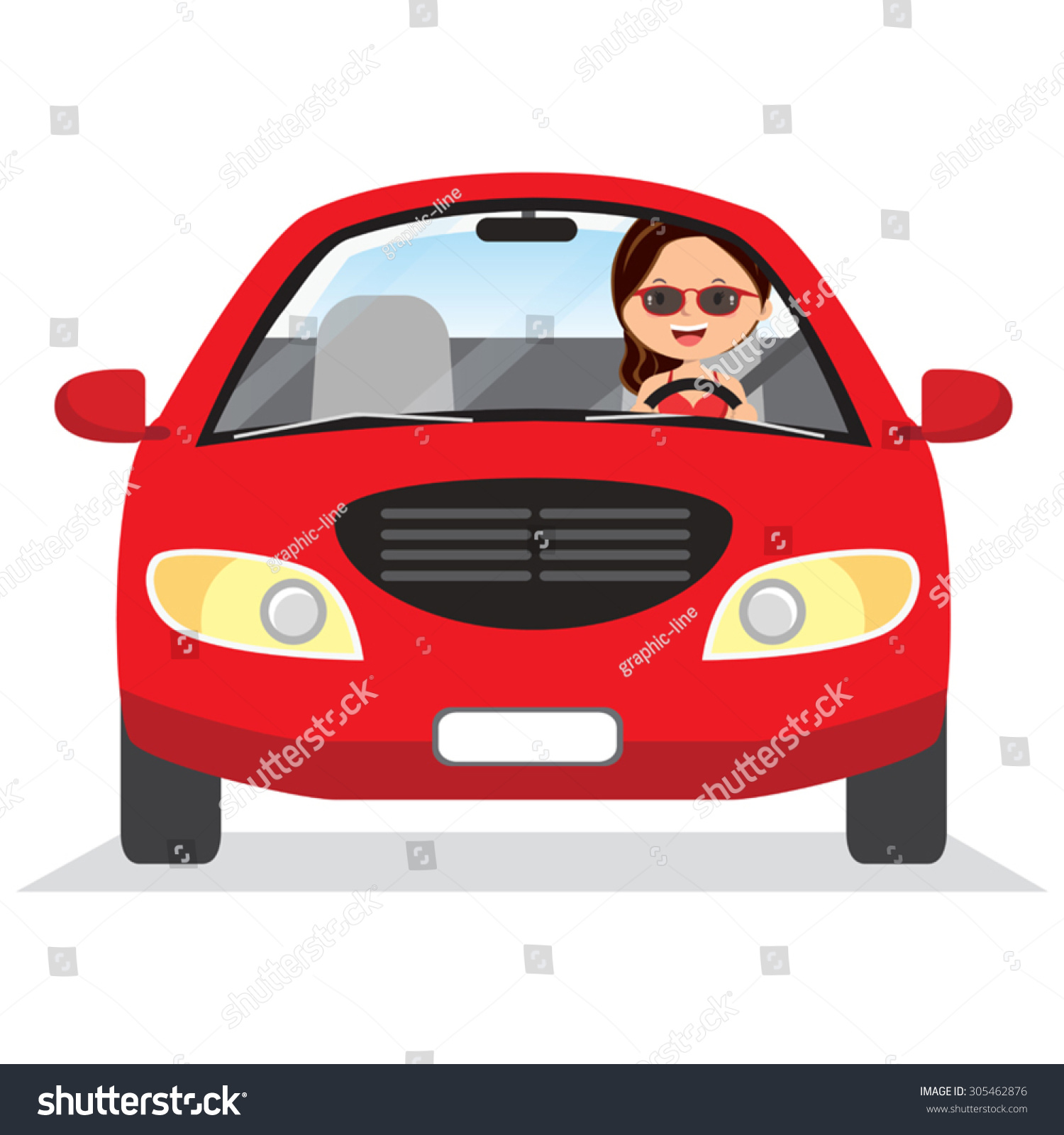 clipart woman driving car - photo #19