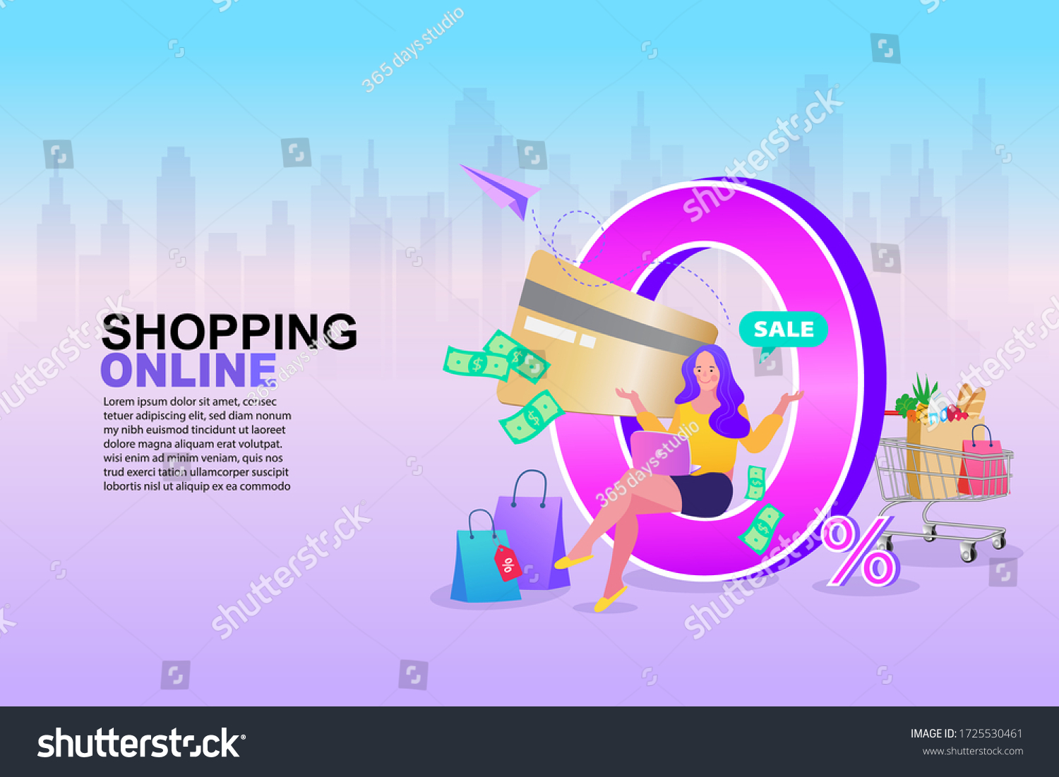 157 Shopping with 0 % interest installment Images, Stock Photos ...