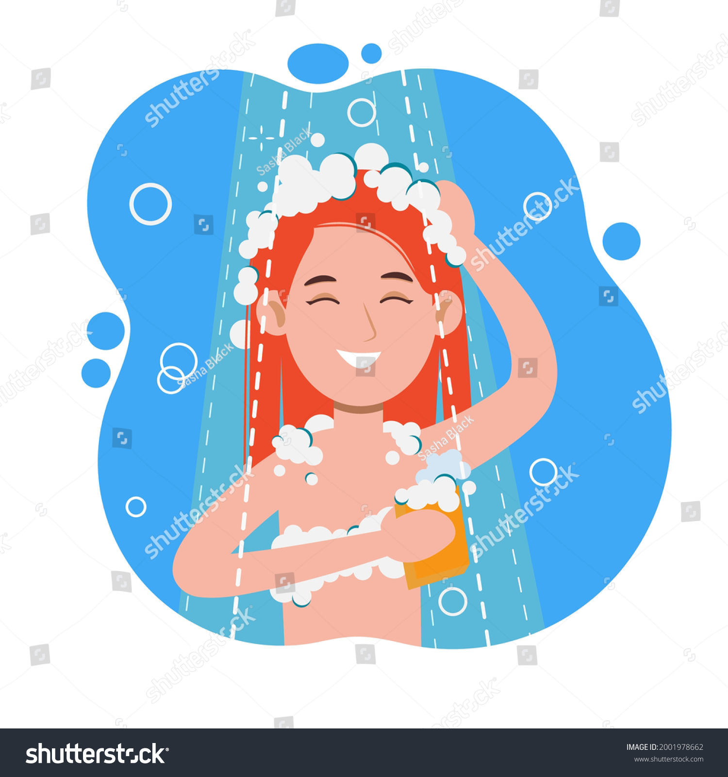 58 Asian take shower Stock Vectors, Images & Vector Art | Shutterstock