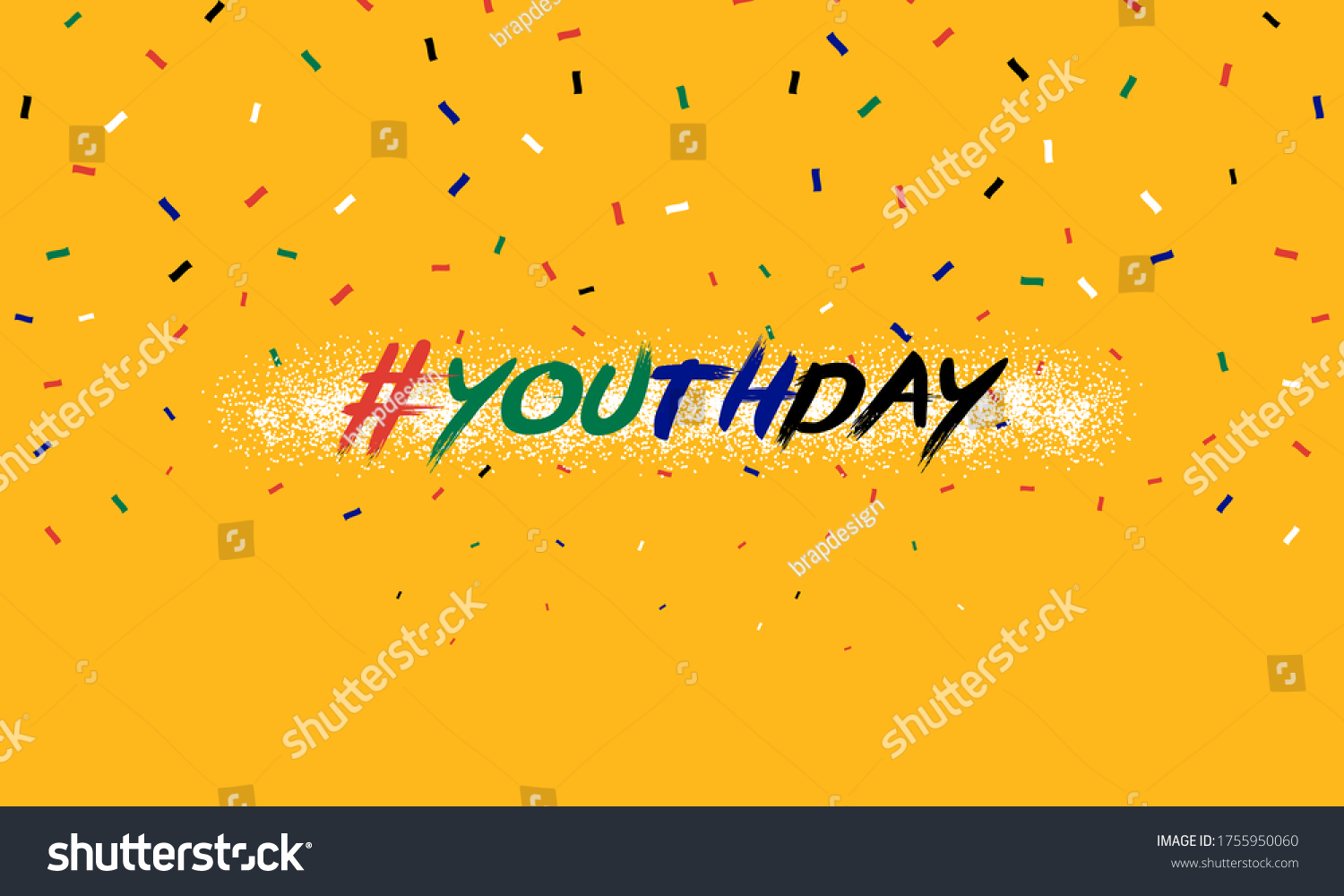Youth Day South Africa On Bright Stock Vector (Royalty Free) 1755950060