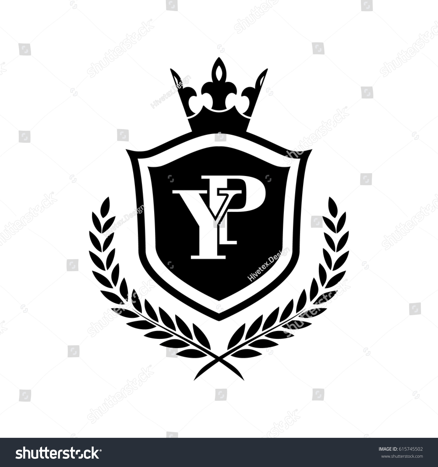 Yp Logo Stock Vector Royalty Free