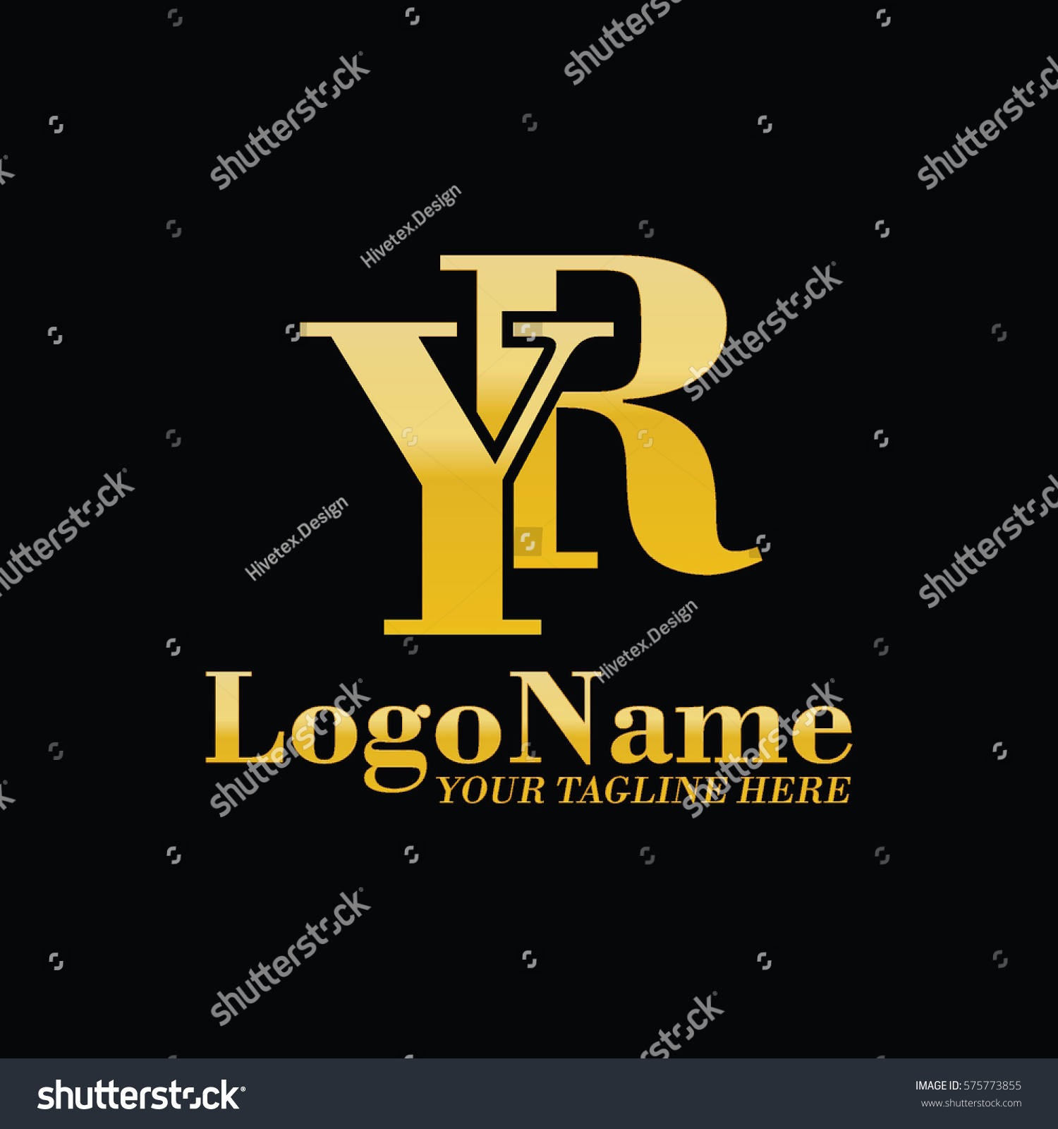 Yr Logo Stock Vector Royalty Free 575773855