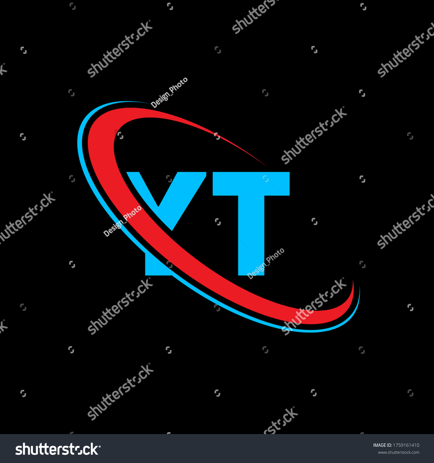 Yt Y T Yt Logo Y Stock Vector (Royalty Free) 1759161410