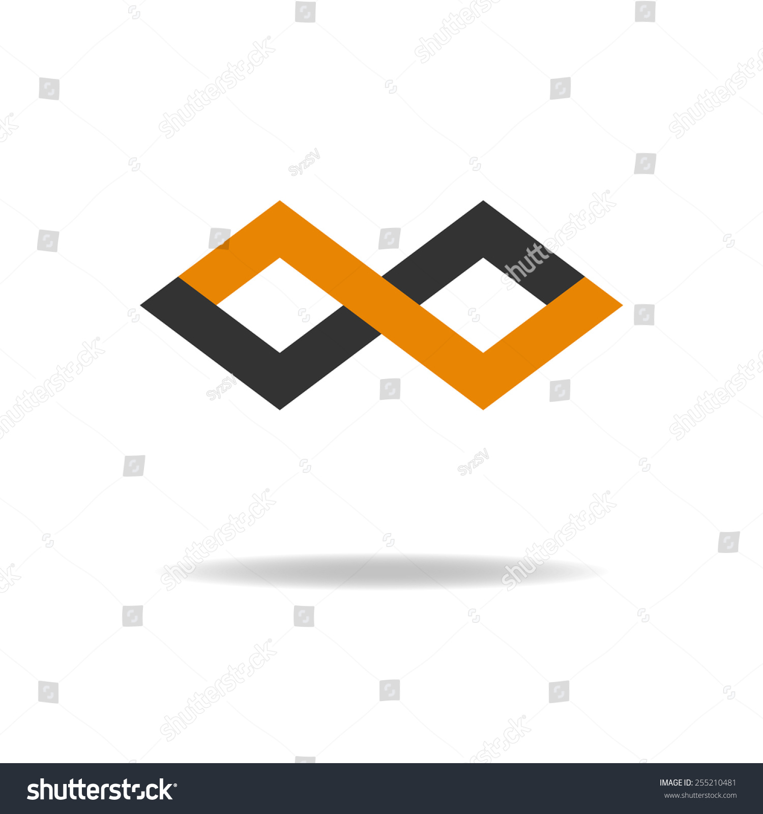 Zletter Logo Abstract Infinity Sign Geometric Stock Vector (Royalty ...