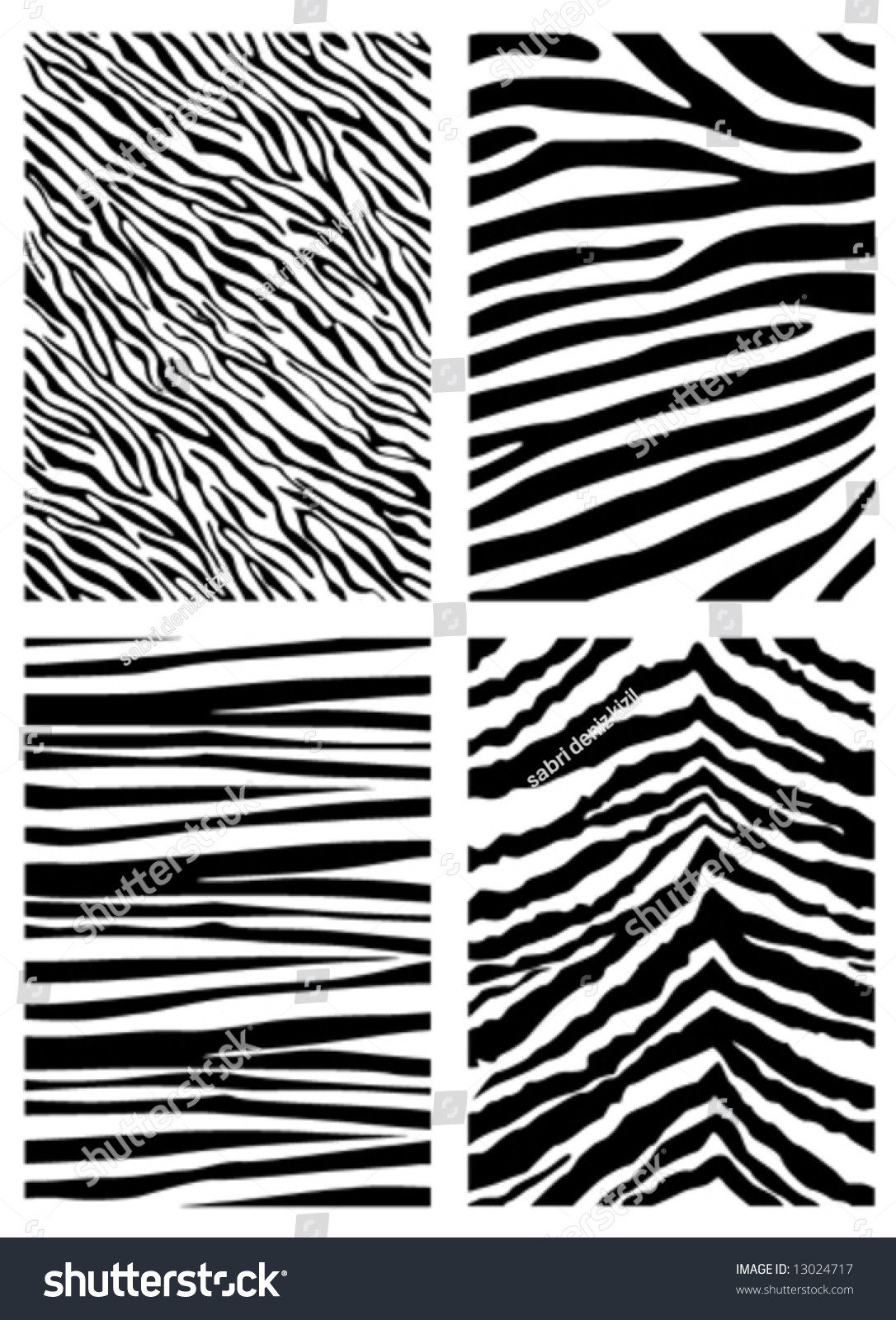 Zebra Pattern Vector Stock Vector 13024717 - Shutterstock