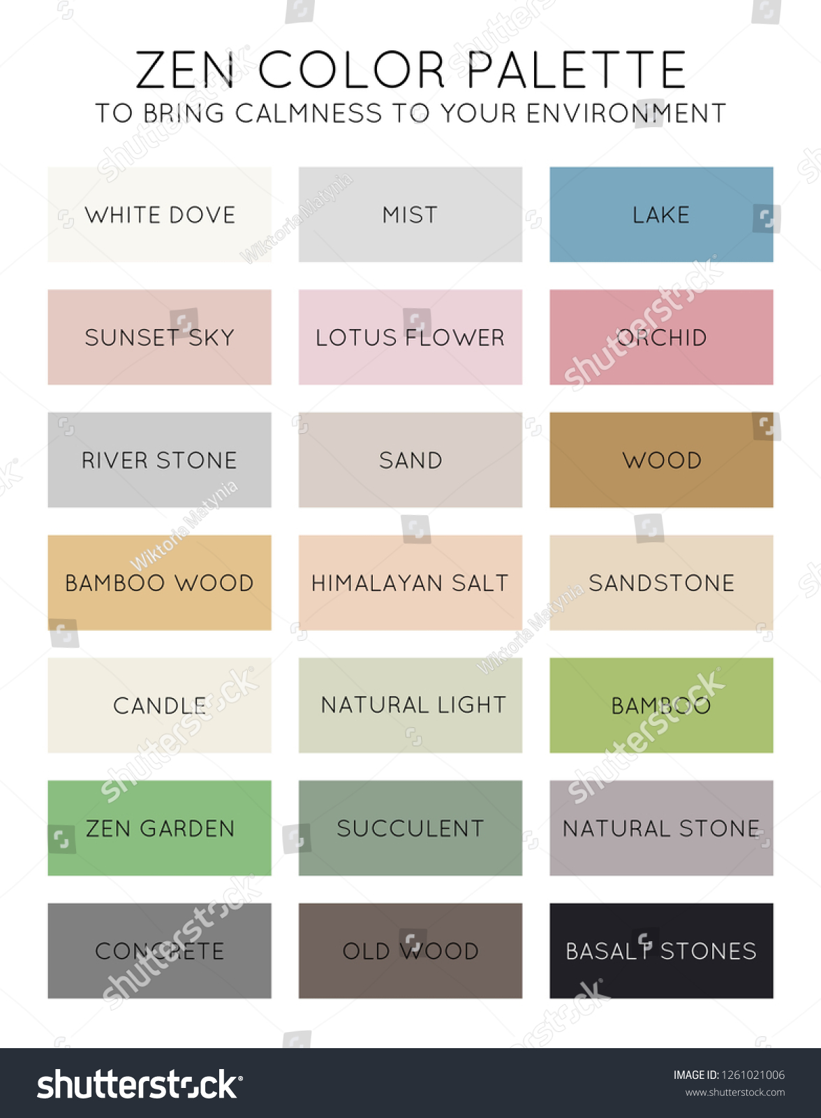 zen paint color palette