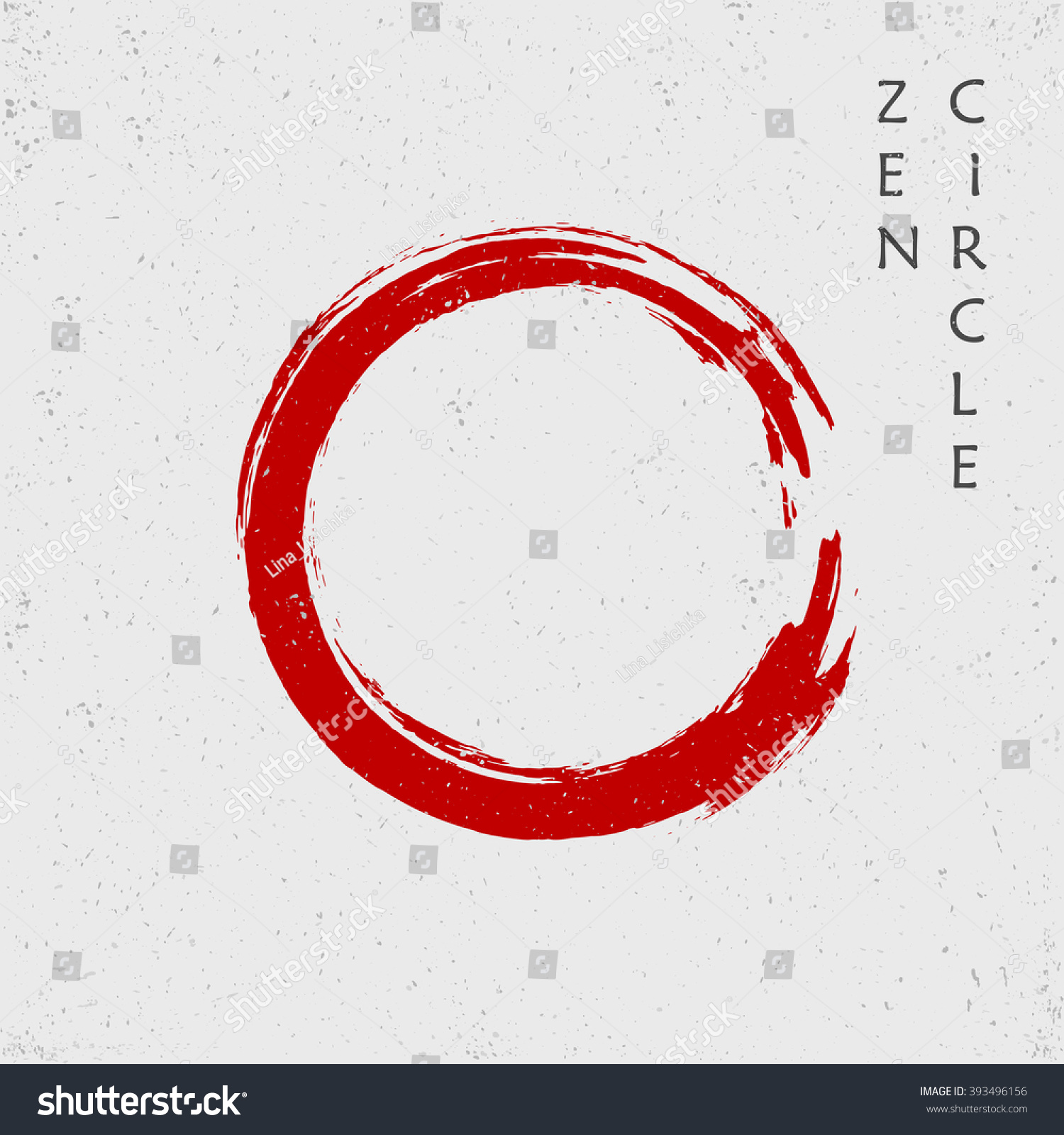 circle vector red Shutterstock Stock 393496156 Vector Circle Zen  Red  Vector