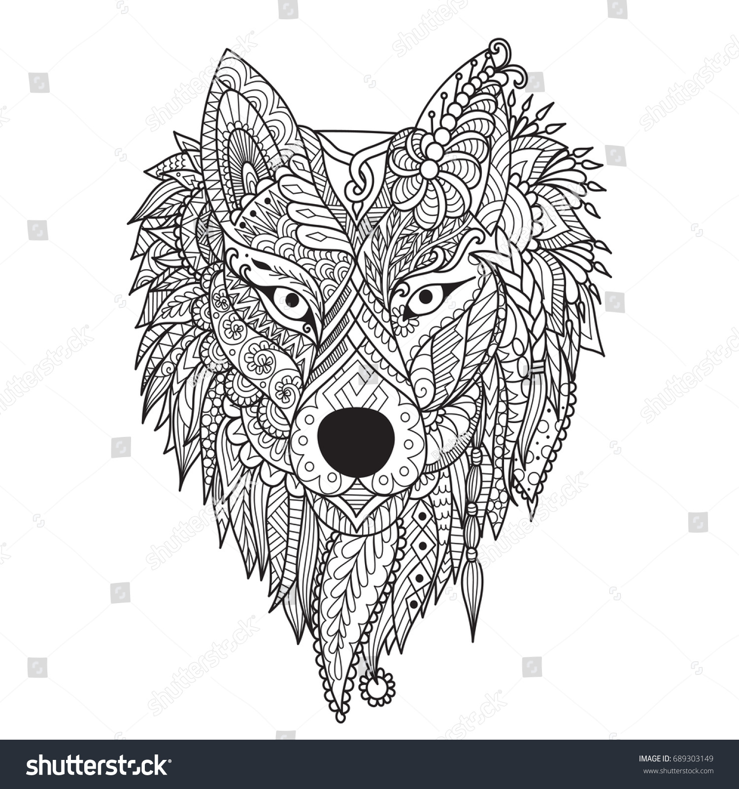 Dire Wolf Icon / I originally tried to make it look like an american