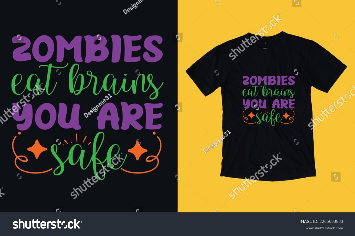 SVG of zombies eat brains you are safe - vintage t shirt design vector svg file template , st Patrick day , wine, graphic,  svg